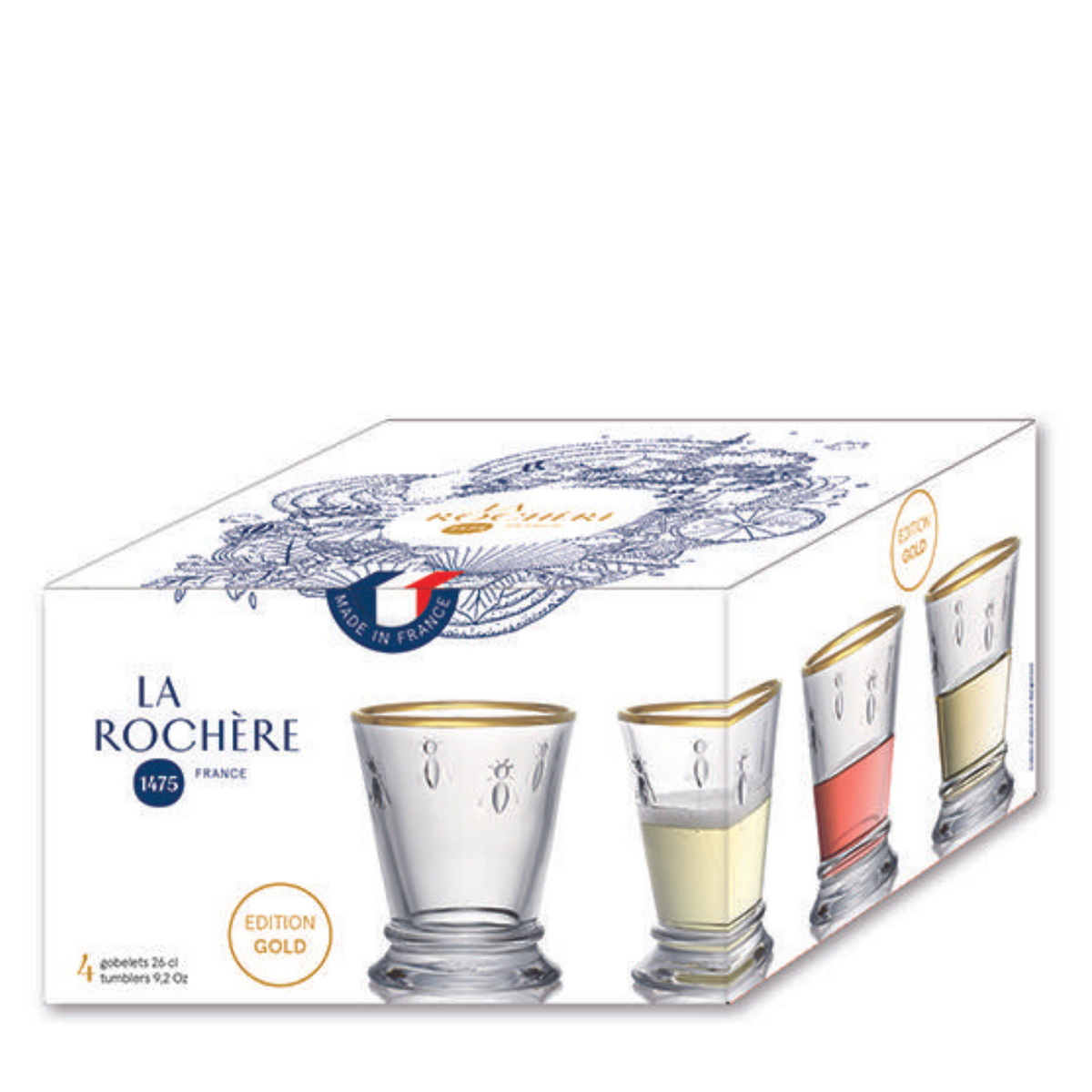 Limited Edition Gold Bee Tumblers Set-4 – La Rochere