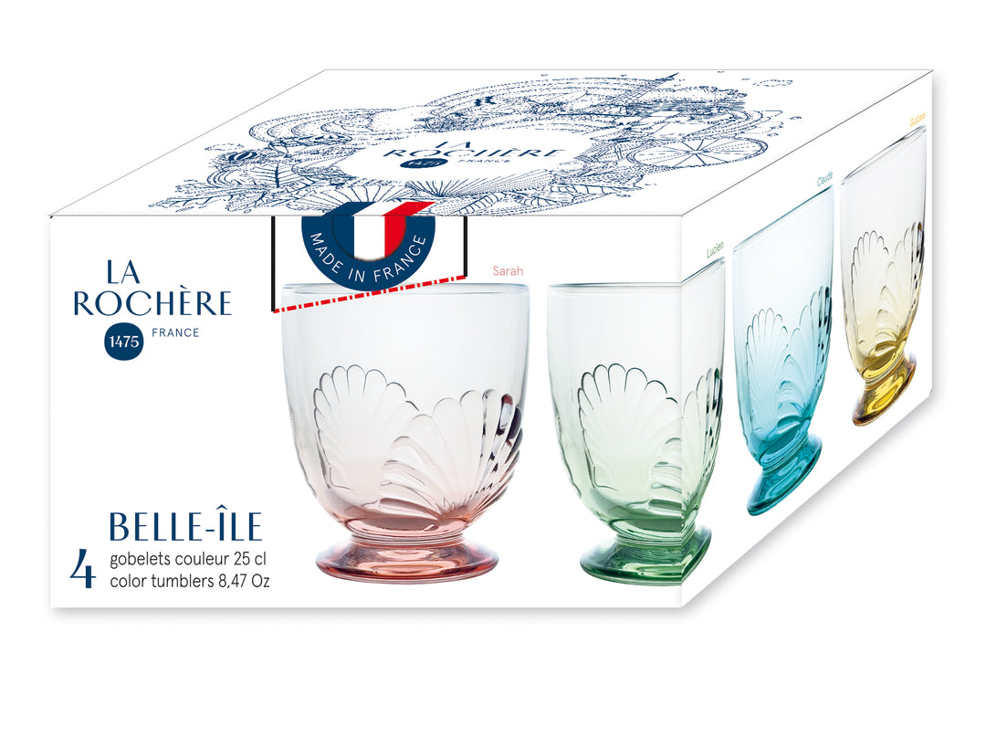 Belle-Île Assorted Color Tumblers — Set of 4