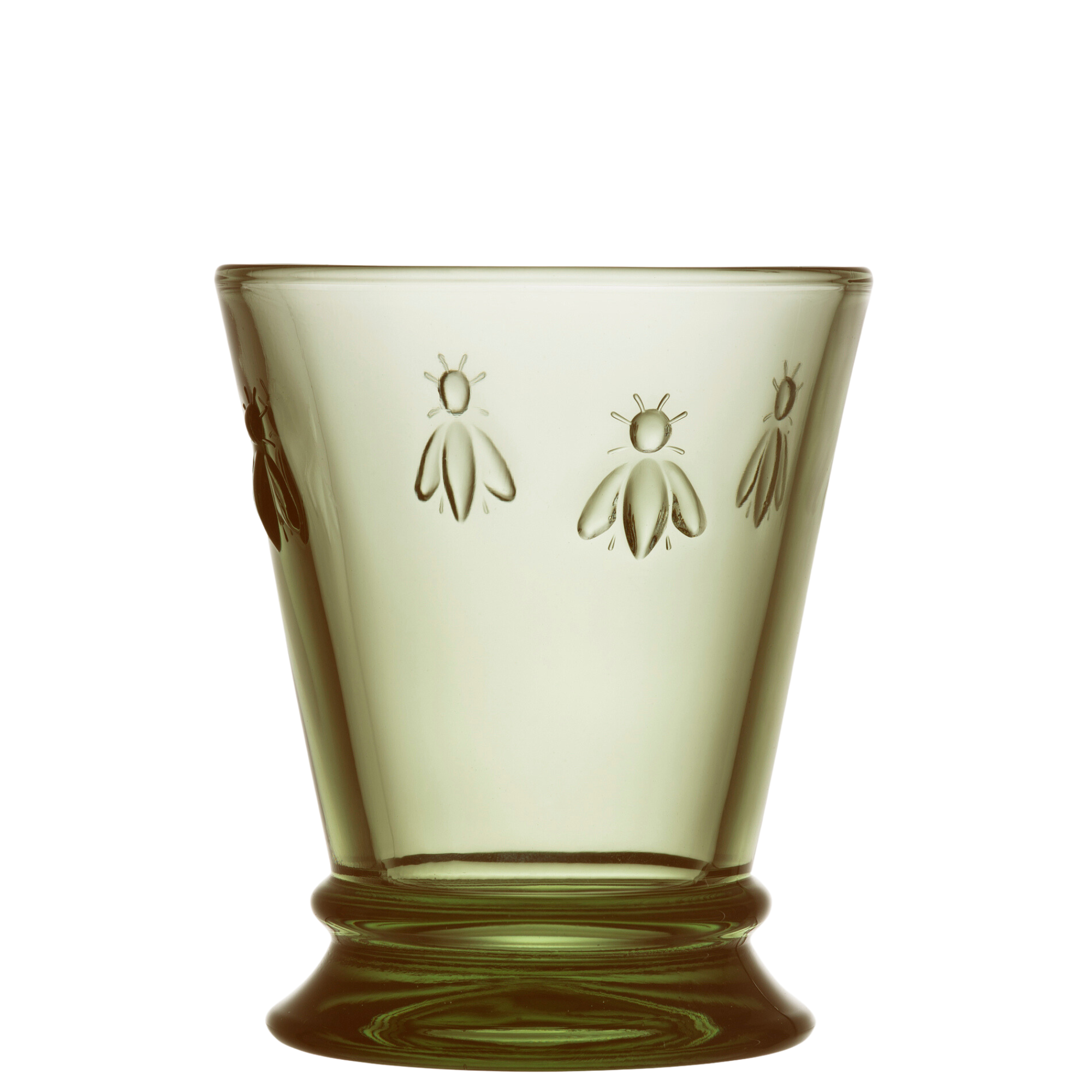 Set of Six French Glass Bee Tumblers 9 oz - Thumbnail 3