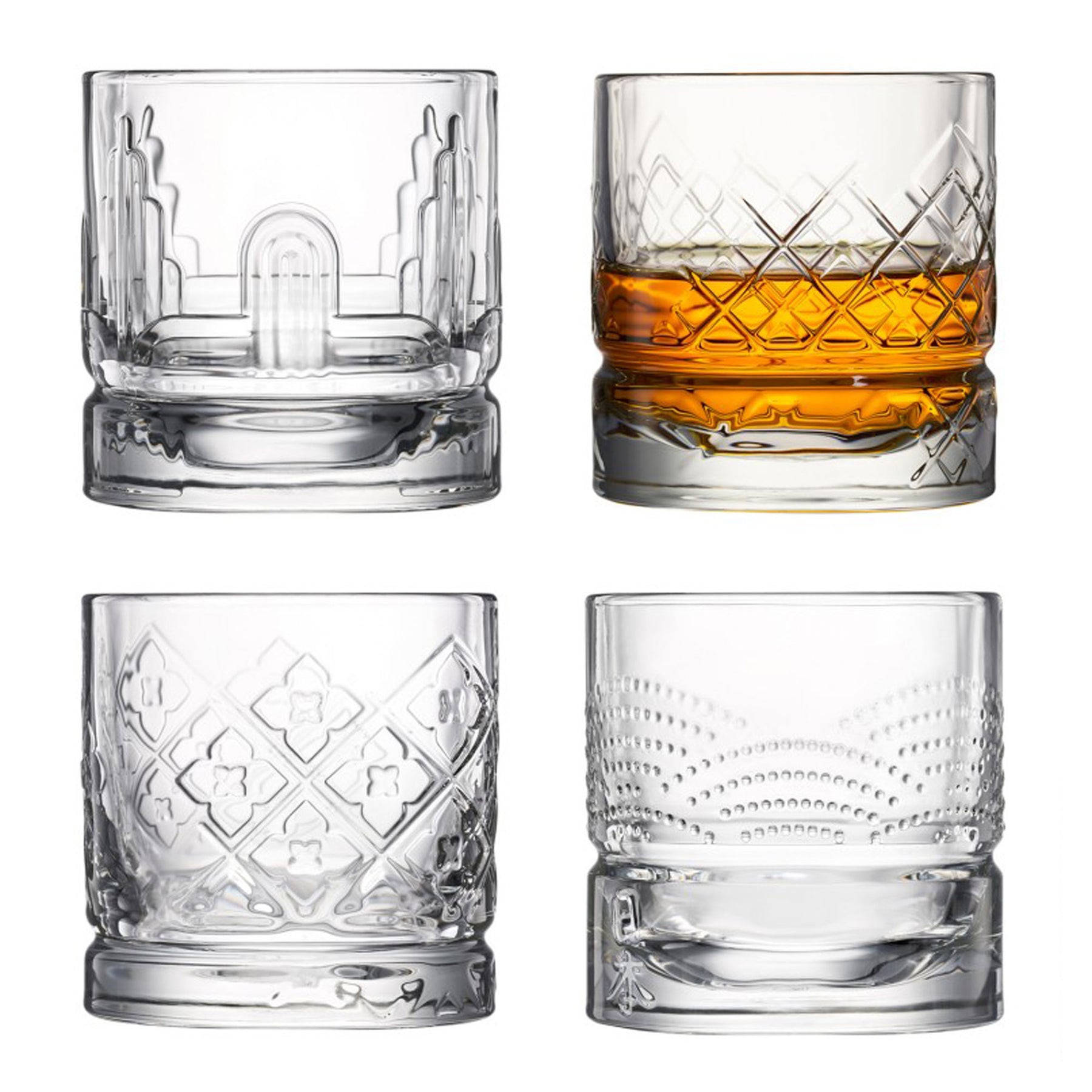 Skælde ud I tide indhente Dandy Whiskey Glasses - Assorted Set of 4 – La Rochere NA
