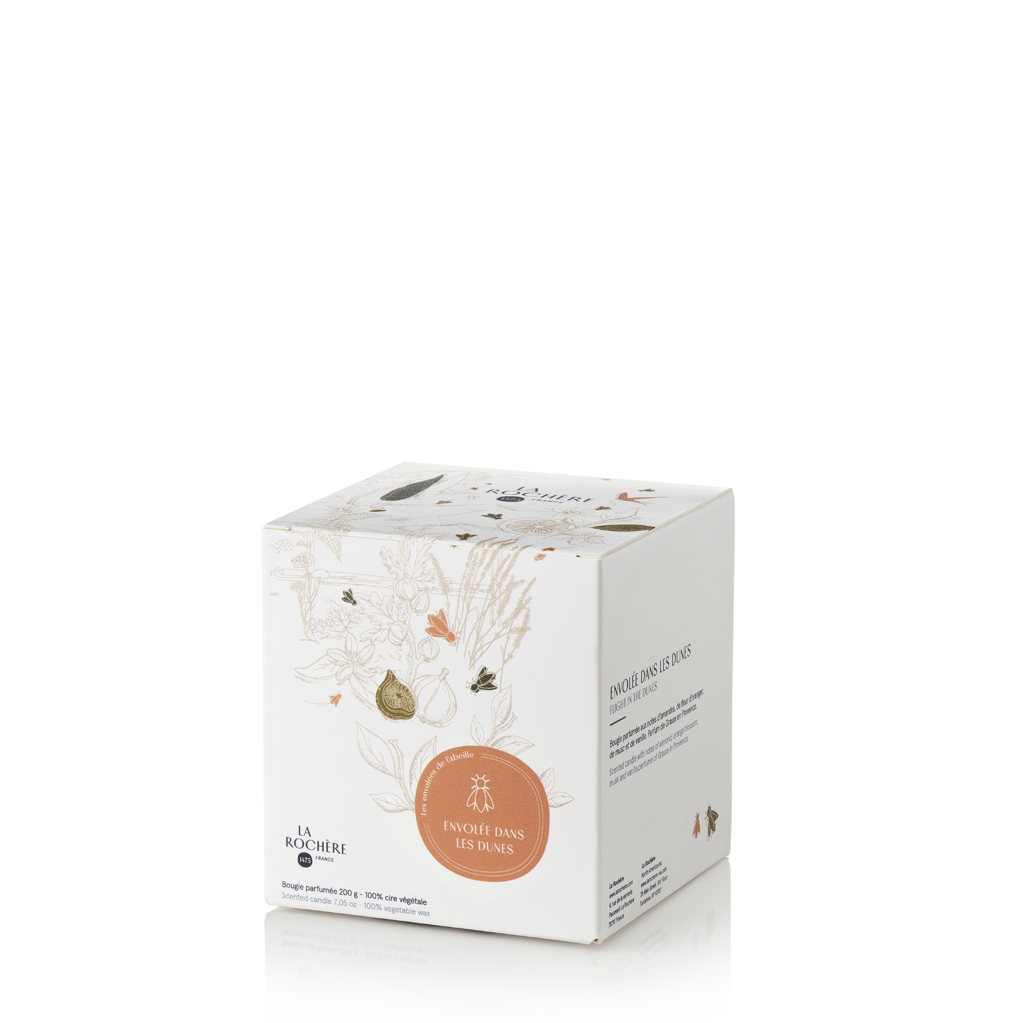 Scented Candle in Fig with Bee Motif - Thumbnail 3
