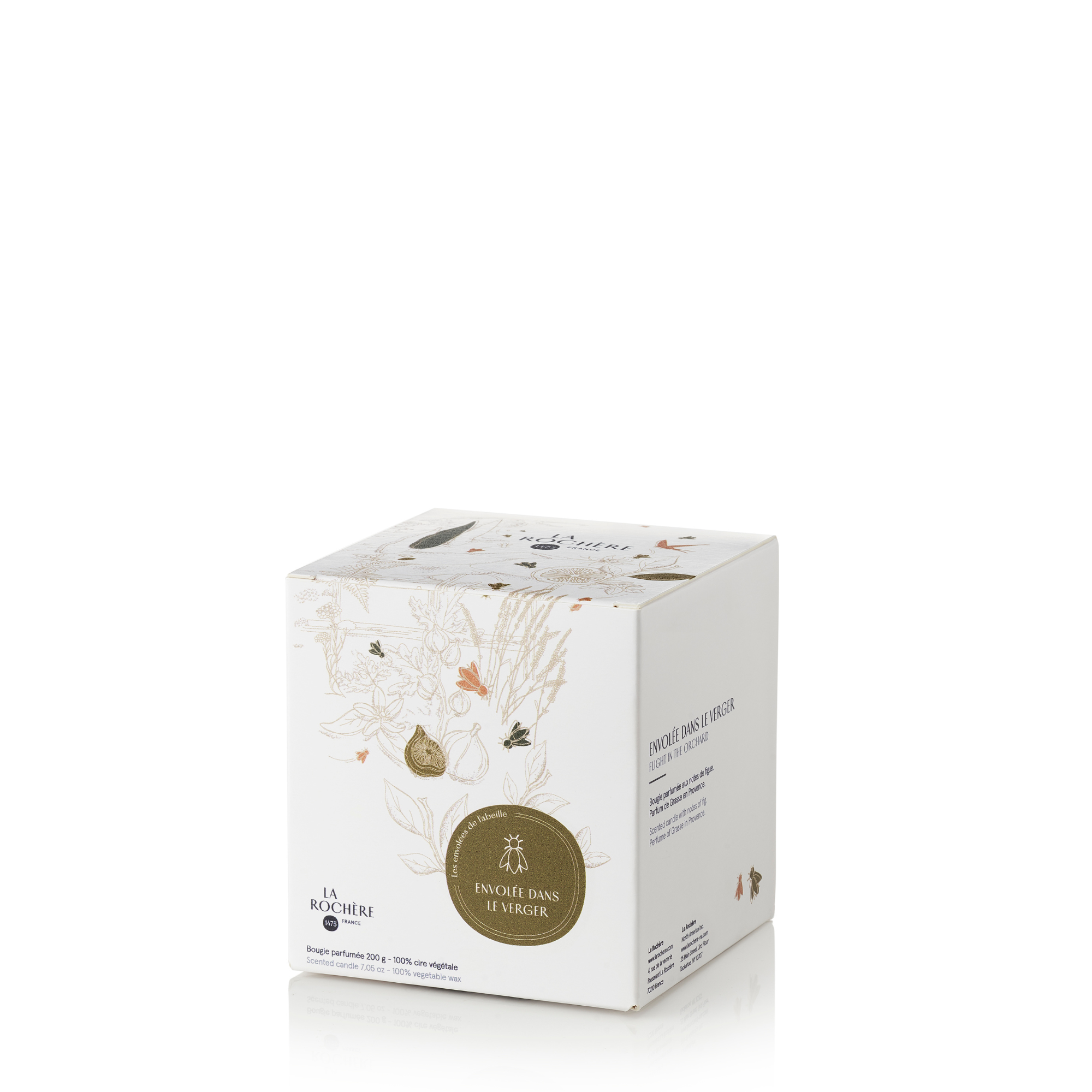 Scented Candle in Fig with Bee Motif - Thumbnail 4